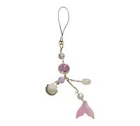 XINGLIDA Handmade Beaded Mermaids Tail Phone Charm Youthful Beaded Phone Jewelry Fish Tail Charm In Assorted Colors For Women Women's