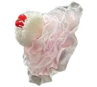 XINGLIDA Novelty Fascinator Hat Clip Lace Handmade Birthday Cake Accessories For Women Clip Headpiece Birthday Art