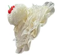 XINGLIDA Novelty Fascinator Hat Clip Lace Handmade Birthday Cake Accessories For Women Clip Headpiece Birthday Art