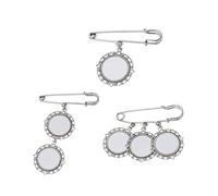 XINGLIDA Photo Lace Round Bridal Pendant Heat Transfer Photo Ornament Bridal Shower Engagement Party Decoration