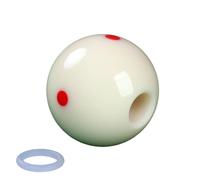 XINGLIDA Portable Billiards Cue Ball With Hole Snookers Training Perforated Billiard Strokes Exerciser Aiming Helper Billiards Cue With Hole Training Tool