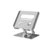 XINGLIDA Portable Foldable Computer Lifting Risers Laptop Desk Stand 360 Degree Rotation Base For Reading And Video Watching Aluminum Desktop Stand