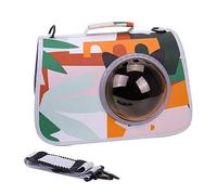 XINGLIDA Portable Pet Bag Cartoon Kitten Big Capacity Sight-seeing Window Breathable Pet Sightseeing