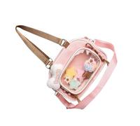XINGLIDA Practical Clear PVC Anime Themed Shoulder Bag Crossbody Bags Spacious School Essential Organized With Adjustable Strap Lightweight Nylon Bag