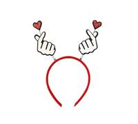 XINGLIDA Shimmering Love Heart Hairhoop Glitters Hairband For Adult Teens Party Gathering Headwear Valentines Festival Accessory