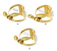 XINGLIDA Single Screw Adjustment Saxophone Fastener Clip Compact Sax Ligature for Sax/ / / Soprano Saxophone