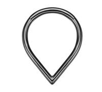 XINGLIDA Steel Nose Rings Water Drop Shape Septum Rings Unisex Accessory Tragus Hoop Piercing Jewelry Ornament Trendy Pierced Nose