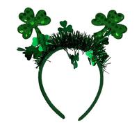 XINGLIDA StPatrick Shamrock Flower Headband For Family Gathering Carnival Celebration Props Headwear Traditional Festive Hairhoop