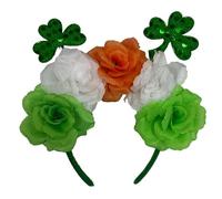 XINGLIDA StPatrick Shamrock Flower Headband For Family Gathering Carnival Celebration Props Headwear Traditional Festive Hairhoop