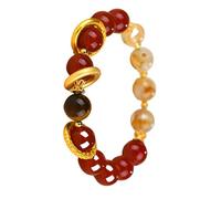 XINGLIDA Stylish Red Agates Wrist Chain Jewelry Piece Beaded For Those Seeking Unique Accessories With Meaning
