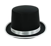 XINGLIDA Trendsetting Flat Brimmed Hat With Ribbon For The Modern Wear Elegant Ribbon Hat For Stage Shows Magician Costume Magicians