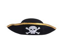 XINGLIDA Tricorne Hat Stage Shows Captain Halloween Role Playing Headpiece Pirate Costume For Stage Performers Cosplay Accessories