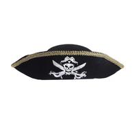 XINGLIDA Tricorne Hat Stage Shows Captain Halloween Role Playing Headpiece Pirate Costume For Stage Performers Cosplay Accessories