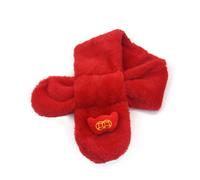 XINGLIDA Winter Dog New Year Plush Scarf Keep Warm Pet Neckerchief Accessories Adjustable Dog Kitten Scarves for Festival