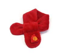 XINGLIDA Winter Dog New Year Plush Scarf Keep Warm Pet Neckerchief Accessories Adjustable Dog Kitten Scarves for Festival