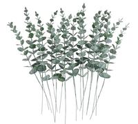 Xinglongs Christmas Glitter Artificial Pine Needles 70 Pcs Artificial Eucalyptus Leaves Stems For Home Flowers Bouquet Centerpiece Wedding Decoration Christmas Decor(Gary green)