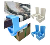 Xinglongs Diamond Art Canvas Roller Holder Canvas Easel Stand Painting Canvas Roll Holder Rhinestone Cloth Artwork Clip Adjustable Angle For Studio Workshop Store Playroom(Blue)