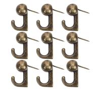 Xinglongs Double Headed Picture Hangers 30Pcs Decorative Metal Push Pin Hooks for Cork Board, Photo Display & Home Office