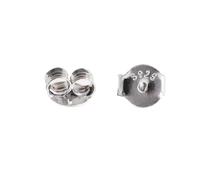 Xinglongs Earring Backs 10 Pcs 925 Silver Earring Backs, Large Size Plugs(4mm Small)