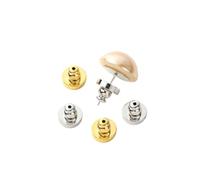 Xinglongs Earring Backs 4 Pcs Gourd Ear Backs, Silicone Metal Stoppers for Jewelry Making(4pcs Gold)