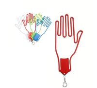Xinglongs Golf Gloves Holder 6 Pcs ABS Golf Glove Care Set, Stretcher & Dryer with Key Chain Accessory