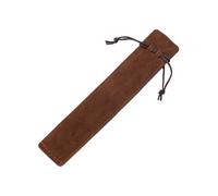 Xinglongs Pen Pouches 100Pcs Wholesale 3.5 * 17.5cm Black Red Blue Drawstring Velvet Pen Pouch for Crystal Stylus Ballpoint Bag(Cooffe)