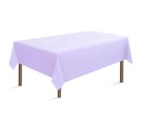 Xinglongs Plastic Table Cloth Disposable 4Pcs Rectangular disposable PEVA solid color tablecloth birthday party table setting plastic waterproof and oil-proof tablecloth(Color1)