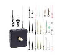 Xinglongs Quartz Clock Movement Replacement Kit 10set Clock Mechanism Silent Movement Machine Wall Hands Pointer Set Clockwork Table Long Shaft DIY Watches Repair Parts(16-12mm)