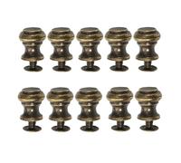 Xinglongs Vintage Cabinet Knobs 50Pcs Mini Drawer Knobs Antique Bronze Pulls Handles for Jewelry Box Dresser Kitchen Cabinet Cupboard Wardrobe w/Screws 10x11mm
