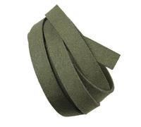 Xinglongs Waxed Leather Necklace Cord 10Pcs 1meter 10mm Faux Suede Leather Cord Flat String Lace Thread for DIY Necklace-Bracelet-Chocker Jewerly Craft Making Supplies(Dark grenn)
