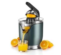 XINGLUOY Electric Citrus Juicer, Orange Juice Squeezer with Two Size Juicing Cones, 150W Stainless Steel Orange Juice Maker - For Oranges, Grapefruits, Lemons and Other Citrus Fruits