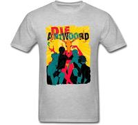 XINGMAI Men's Die Antwoord Gig Poster T Shirt Grey L