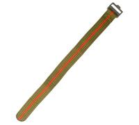 XINGMALY Replacement Strap for Hume Health Band - Comfortable Adjustable Woven Nylon Wristband with Secure Hook & Loop Closure for Hume Watch (Navy Green/Red)