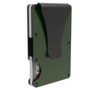 XINGNA Minimalist Wallet for Men,Metal Money Clip Slim Wallet,RFID Blocking Credit Card Holder, Army Green, Minimalist