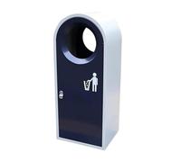 XINGNANUP Garbage Cans Outdoor Trash Can Galvanized Commercial Bins Large-Capacity Mall Park Waste 52l/13.7 Gallons