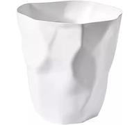XINGNANUP Trash Can Simple Household Living Room Kitchen Without Lid Large Creative Bedroom Office Paper Basket Bathroom(White,L)