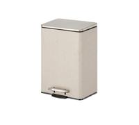 XINGNANUP Trash Cans 12L/15L/21L Large-Capacity Stainless Steel Foot-Operated Can Large with Lid Garbage Storage Box Suitable for Kitchen Living Room Trashcan(Beige,12L)