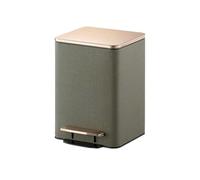 XINGNANUP Trash Cans 12L/15L/21L Large-Capacity Stainless Steel Foot-Operated Can Large with Lid Garbage Storage Box Suitable for Kitchen Living Room Trashcan(Green,15L)