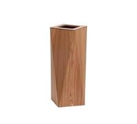 XINGNANUP Trash Cans Can Wooden Household Simple High-grade Living Room Waste Basket Creative Diamond-shaped Office Paper Kitchen Trashcan(Logs,L)