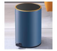 XINGNANUP Trash Cans Round Bathroom with Lid Soft Close and Removable Inner Wastebasket，Stainless Steel Step Can，Trash Can for Home/Office Kitchen Trashcan(Blue)