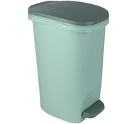 XINGNANUP Waste Bin Foot-operated with Lid Pedal Trash Can Household Covered Kitchen Living Room Bathroom Rectangle Garbage Cans Rubbish(Grey)