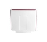 XINGNANUP Wastepaper Basket Folding Trash Can Lightness Portability No Space Occupy Kitchen Cabinet Door Hanging Bathroom Toilet Garbage Waste Bin(Gray)