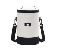 XINGNIAO Japanese Style Round Bento Bag, Large Capacity Insulated Waterproof Lunch Tote Lunch Bag