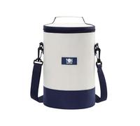 XINGNIAO Japanese Style Round Bento Bag, Large Capacity Insulated Waterproof Lunch Tote Lunch Bag
