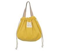 XINGNIAO Portable Drawstring Corduroy Bento Lunch Bag Japanese Style Bento Box Carrier
