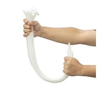 XINGO 100 Pcs Long Plastic Cable Ties for Wiring White 600mm x 9mm, Tensile Strength 80kg, Large Cable Ties Nylon Cable Ties