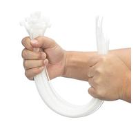 XINGO 100 PCS White Cable Ties Heavy Duty, 400mm x 9mm Long with 80 KGS Ultra Strong Tensile Strength, Large UV Resistant Cable Ties Extra Long Tie Wraps for Indoor and Outdoor Use