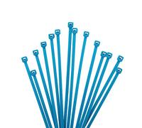 XINGO 1000 PCS Blue Cable Ties, 100mm x 2.5mm, 18lb Strength, Small Tie Wraps Self-Locking Nylon Zip Ties for Indoor and Outdoor Use