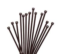 XINGO 1000 PCS Brown Cable Ties, 100mm x 2.5mm, 18lb Strength, Small Tie Wraps Self-Locking Nylon Zip Ties for Indoor and Outdoor Use