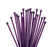 XINGO 1000 PCS Cable Zip Ties, 18lb Strength, Small Tie Wraps Self-Locking Nylon Zip Ties for Indoor and Outdoor Use (200mm x 2.5mm, Purple)